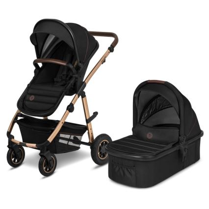 Lionelo - Wózek kombinowany 2w1 AMBER Black Onyx