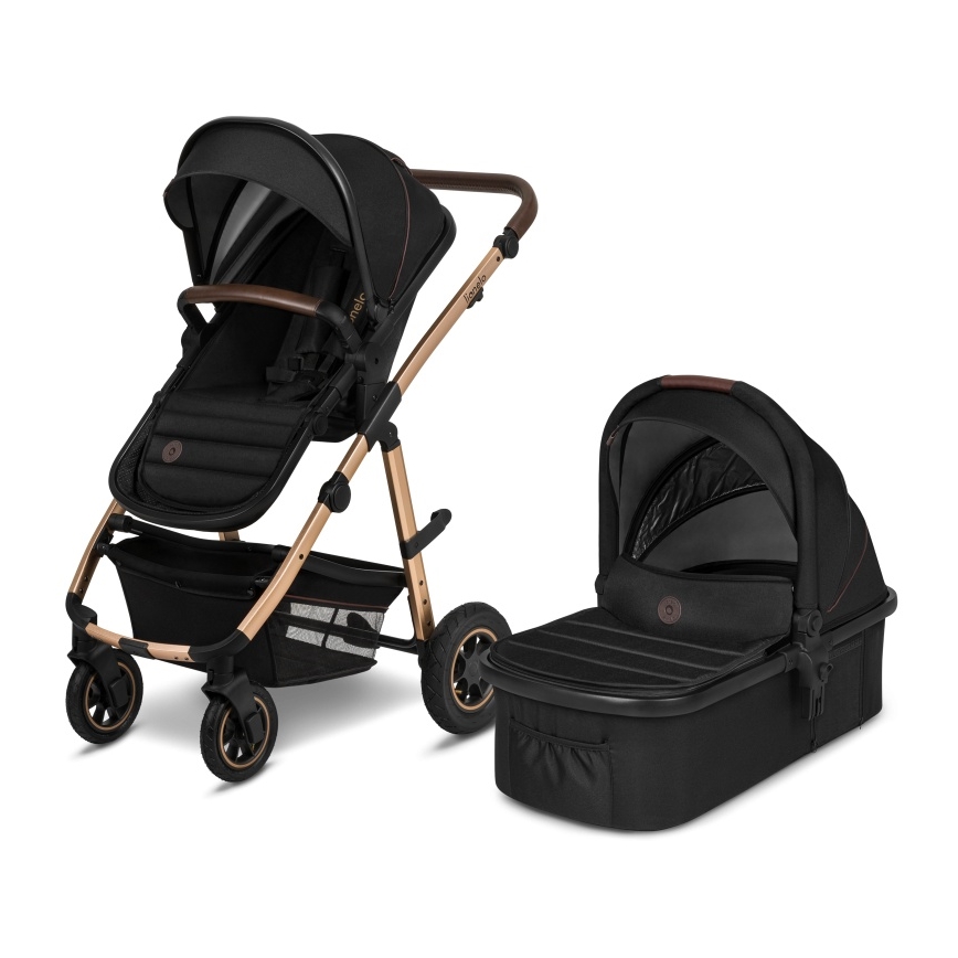 Lionelo - Wózek kombinowany 2w1 AMBER Black Onyx