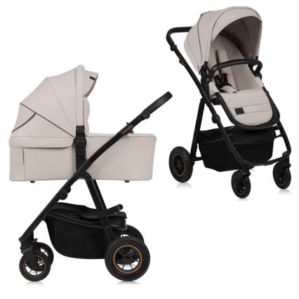 Lionelo - Wózek kombinowany 2w1 AMBER PLUS Beige Sand