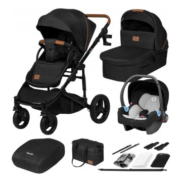 Lionelo - Wózek kombinowany 3 w 1 MARI TOUR Black Onyx