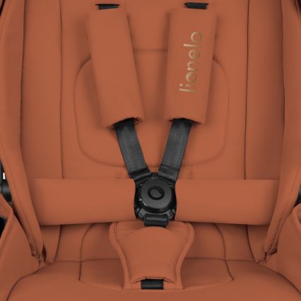 Lionelo - Wózek kombinowany 3 w 1 MIKA PLUS Brown Rust