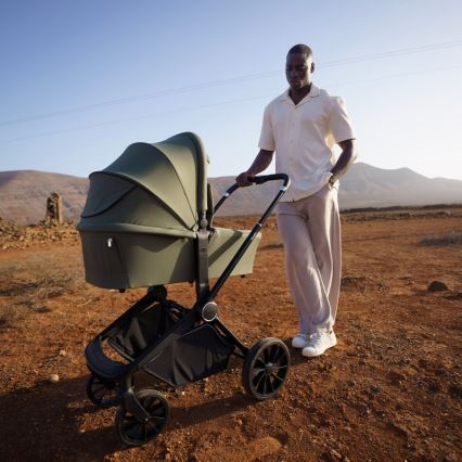 Lionelo - Wózek kombinowany 3 w 1 MIKA PLUS Oliwkowy