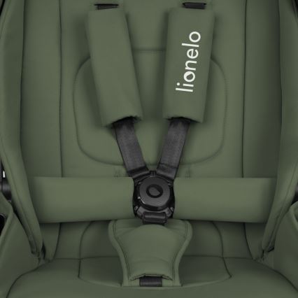 Lionelo - Wózek kombinowany 3 w 1 MIKA PLUS Oliwkowy