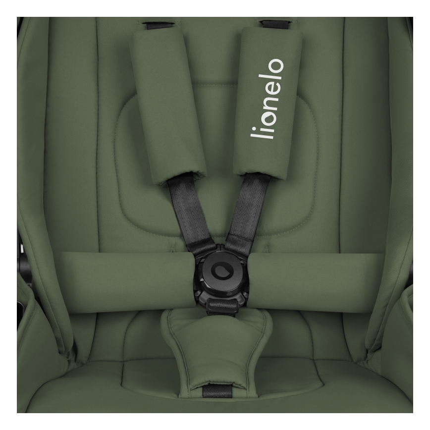 Lionelo - Wózek kombinowany 3 w 1 MIKA PLUS Oliwkowy