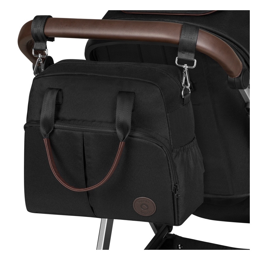 Lionelo - Wózek kombinowany 3w1 AMBER Czarny Srebrny