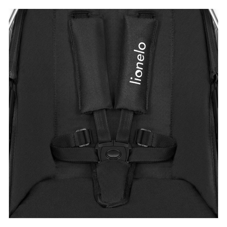 Lionelo - Wózek kombinowany 3w1 AMBER Czarny Srebrny