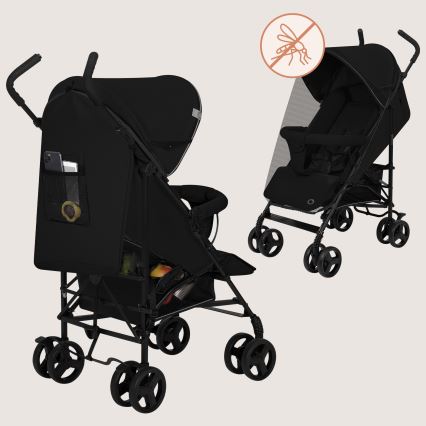Lionelo - Wózek parasolka ELIA Black Onyx