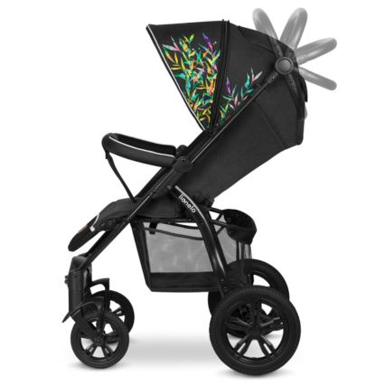 Lionelo - Wózek spacerowy ANNET TOUR czarny/zielony