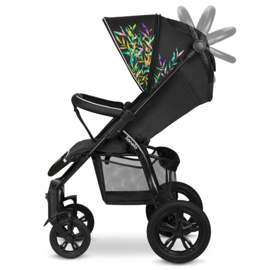 Lionelo - Wózek spacerowy ANNET TOUR czarny/zielony