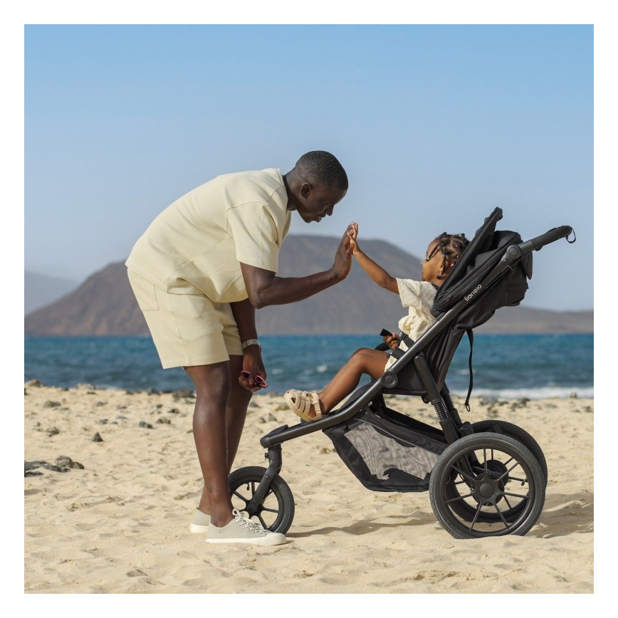 Lionelo - Wózek spacerowy AZURA czarny