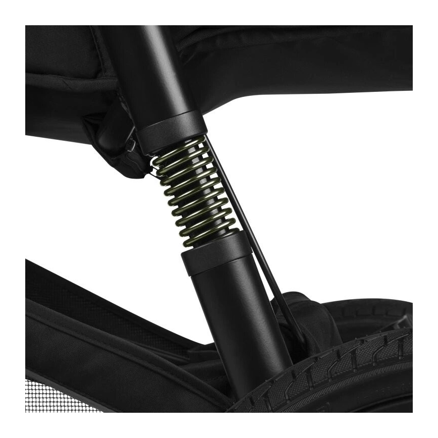 Lionelo - Wózek spacerowy AZURA czarny/zielony