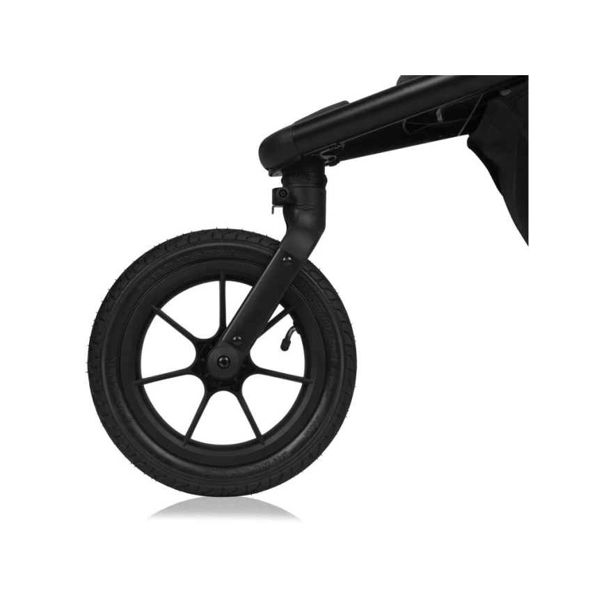 Lionelo - Wózek spacerowy AZURA czarny/zielony