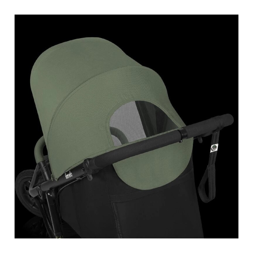 Lionelo - Wózek spacerowy AZURA czarny/zielony