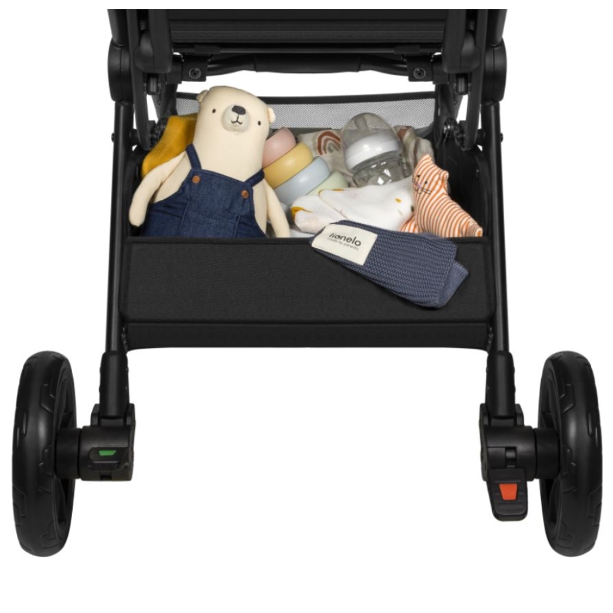 Lionelo - Wózek spacerowy CLOE czarny/szary