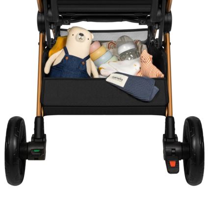 Lionelo - Wózek spacerowy CLOE czarny/złoty