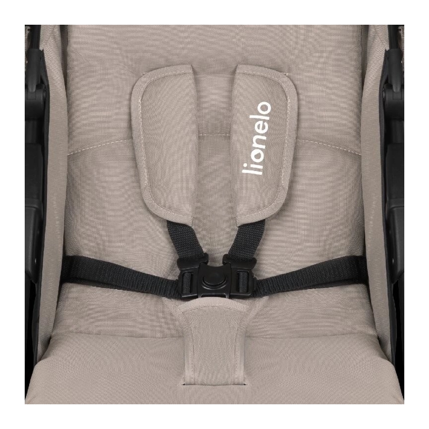 Lionelo - Wózek spacerowy EMMA PLUS beżowy/czarny