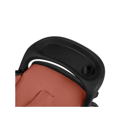 Lionelo - Wózek spacerowy EMMA PLUS ceglasty/czarny