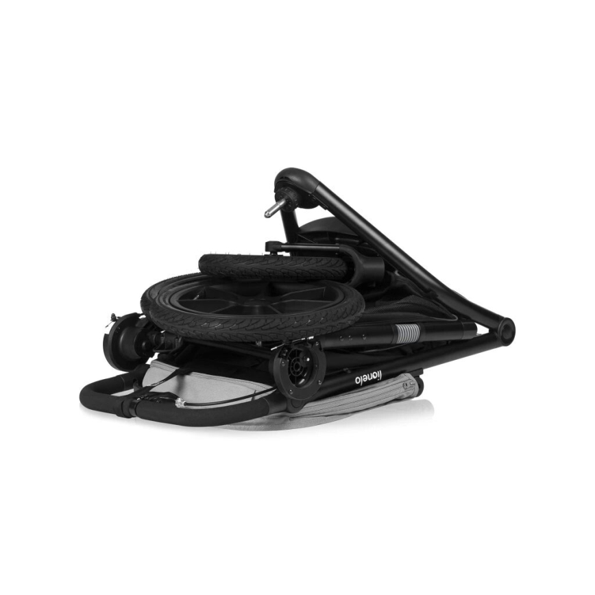 Lionelo - Wózek sportowy AZURA czarny/szary