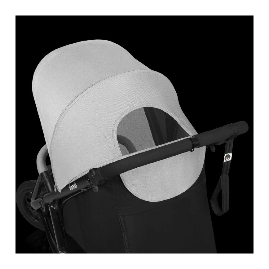 Lionelo - Wózek sportowy AZURA czarny/szary