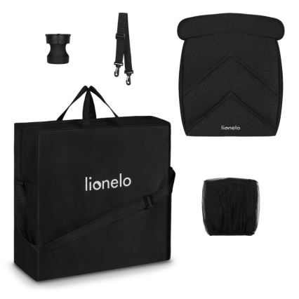 Lionelo - Wózek sportowy CLOE czarny/złoty