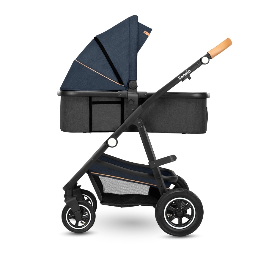 Lionelo - Wózek wielofunkcyjny 2w1 AMBER Blue Navy