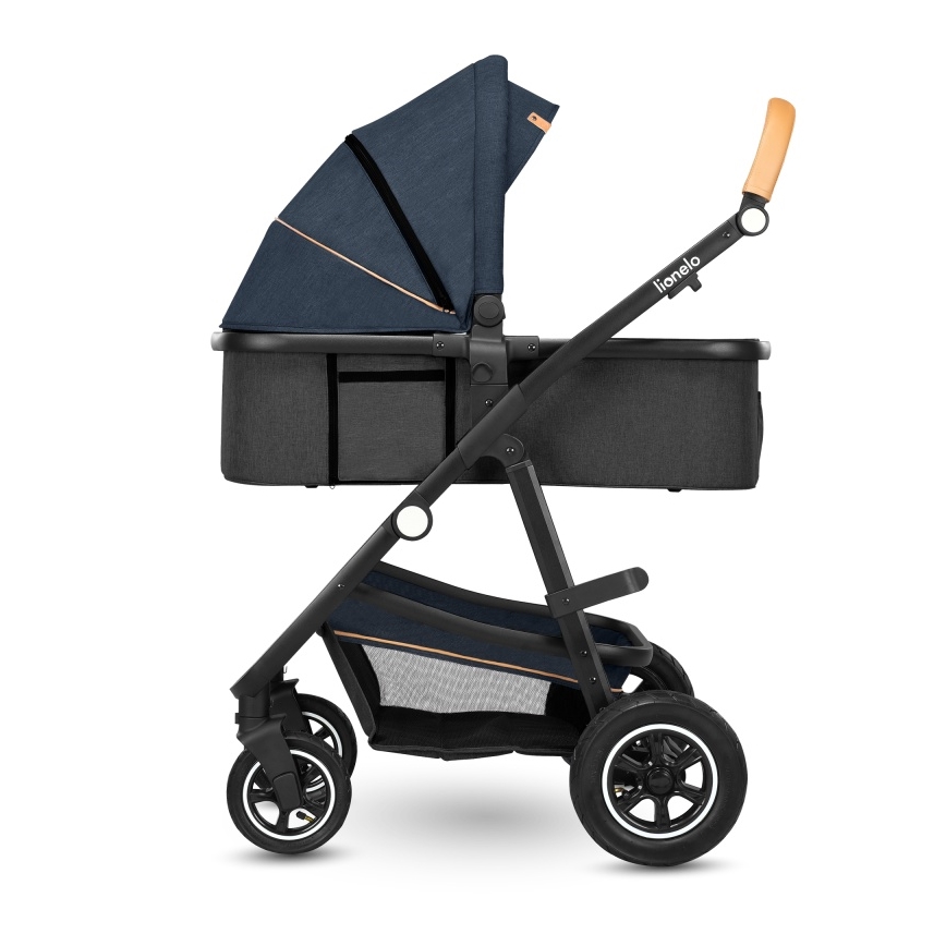 Lionelo - Wózek wielofunkcyjny 2w1 AMBER Blue Navy