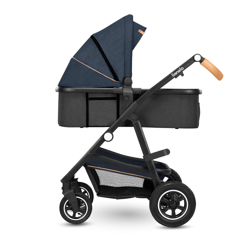 Lionelo - Wózek wielofunkcyjny 2w1 AMBER Blue Navy