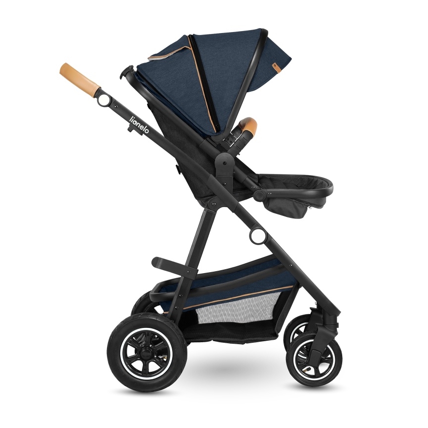 Lionelo - Wózek wielofunkcyjny 2w1 AMBER Blue Navy