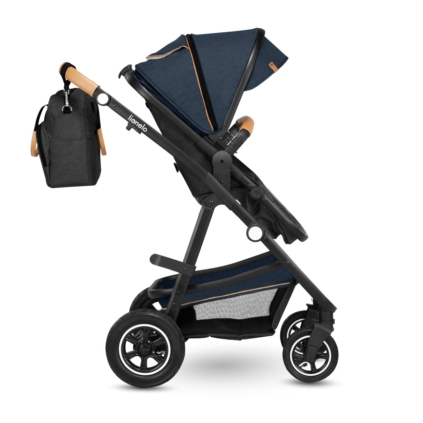 Lionelo - Wózek wielofunkcyjny 2w1 AMBER Blue Navy