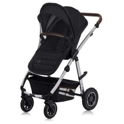 Lionelo - Wózek wielofunkcyjny 3 w 1 AMBER Black Silver