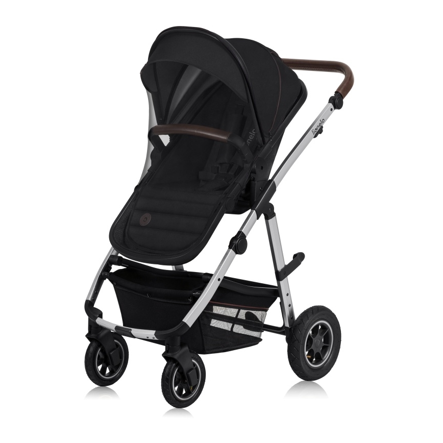 Lionelo - Wózek wielofunkcyjny 3 w 1 AMBER Black Silver