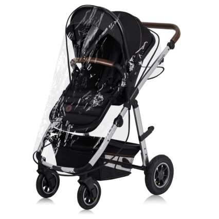 Lionelo - Wózek wielofunkcyjny 3 w 1 AMBER Black Silver
