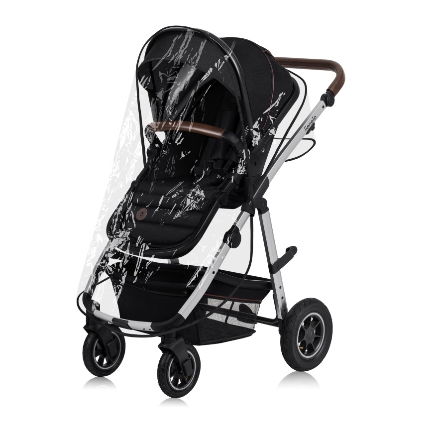 Lionelo - Wózek wielofunkcyjny 3 w 1 AMBER Black Silver