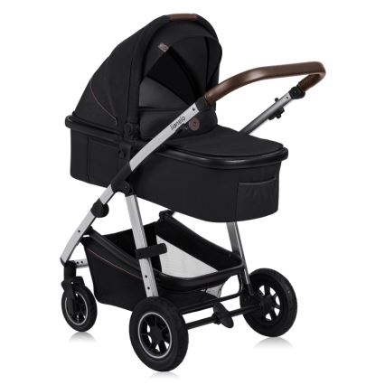 Lionelo - Wózek wielofunkcyjny 3 w 1 AMBER Black Silver