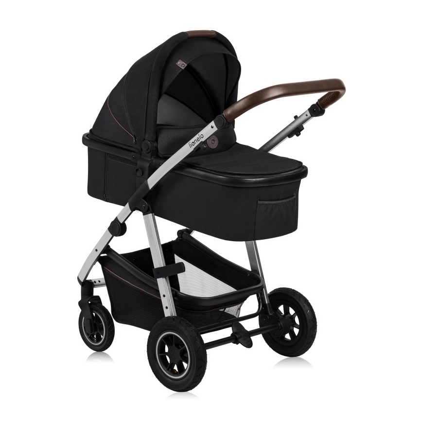 Lionelo - Wózek wielofunkcyjny 3 w 1 AMBER Black Silver