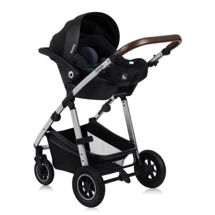 Lionelo - Wózek wielofunkcyjny 3 w 1 AMBER Black Silver