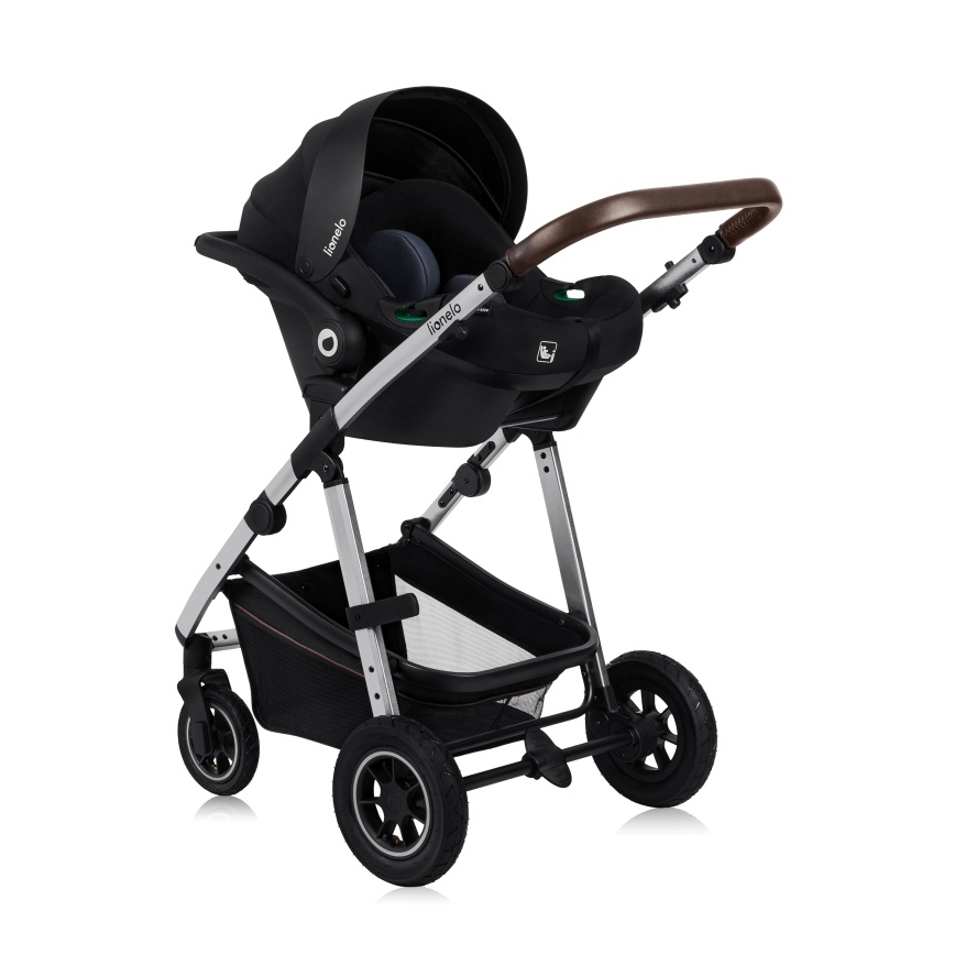 Lionelo - Wózek wielofunkcyjny 3 w 1 AMBER Black Silver