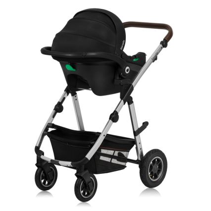 Lionelo - Wózek wielofunkcyjny 3 w 1 AMBER Black Silver