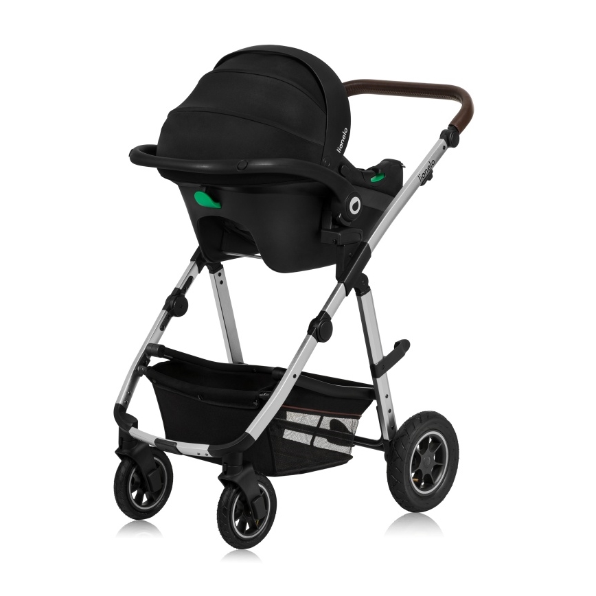 Lionelo - Wózek wielofunkcyjny 3 w 1 AMBER Black Silver