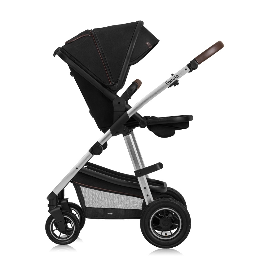 Lionelo - Wózek wielofunkcyjny 3 w 1 AMBER Black Silver