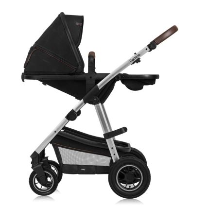 Lionelo - Wózek wielofunkcyjny 3 w 1 AMBER Black Silver