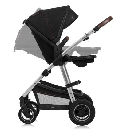Lionelo - Wózek wielofunkcyjny 3 w 1 AMBER Black Silver