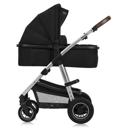 Lionelo - Wózek wielofunkcyjny 3 w 1 AMBER Black Silver