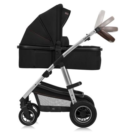 Lionelo - Wózek wielofunkcyjny 3 w 1 AMBER Black Silver