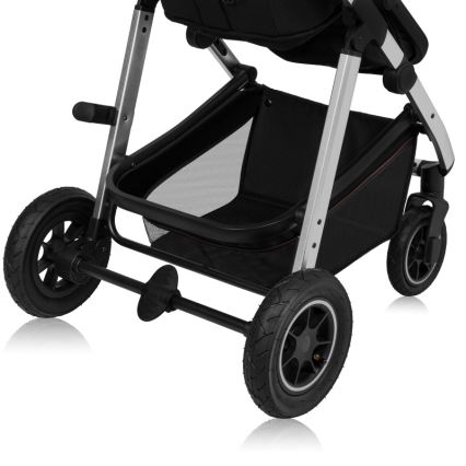 Lionelo - Wózek wielofunkcyjny 3 w 1 AMBER Black Silver