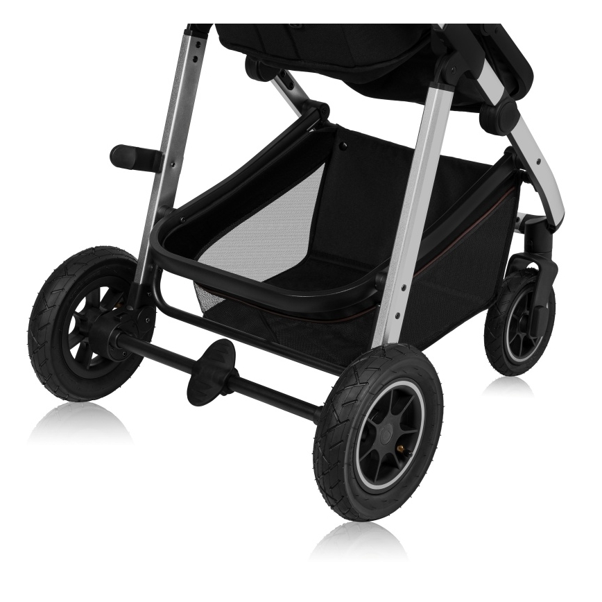 Lionelo - Wózek wielofunkcyjny 3 w 1 AMBER Black Silver