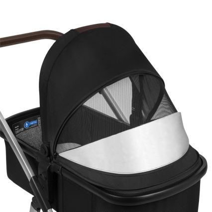 Lionelo - Wózek wielofunkcyjny 3 w 1 AMBER Black Silver