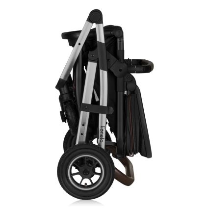 Lionelo - Wózek wielofunkcyjny 3 w 1 AMBER Black Silver