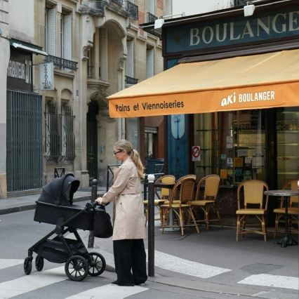 Lionelo - Wózek wielofunkcyjny 3 w 1 LAYLA Black Onyx