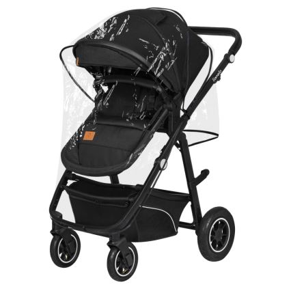 Lionelo - Wózek wielofunkcyjny 3w1 BIANKA Black Onyx